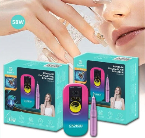 Fresa-Unghie-Portatile-35000giri-Ricaricabile-Manicure-Pedicure-Nail-58w-Tx-8489