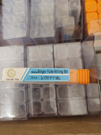 FRESATRICE PUNTE PER CNC 1 FLAUTO MILLING CUTTER PLEXI LEGNO PLASTIC DIAM 1 H1
