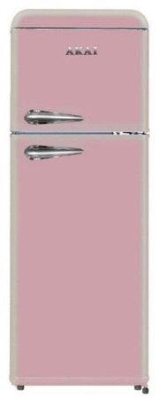 Frigorifero Doppia Porta Retro' Vintage Anni 50 AKAI CLASS280KPK cm cl. F Rosa