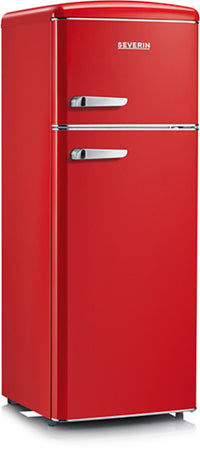 Frigorifero Retrò doppia porta Severin Rosso RKG 8930