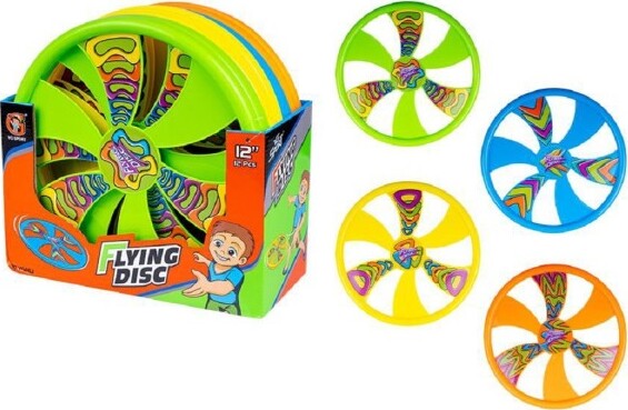Frisbee-Disegno-Stampato-Disco-24-Cm-Giochi-Sport-Bambini-4-Colori-Ass.-6563025