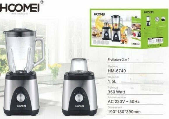 Frullatore-2-In-1-Tritatutto-Frutta-Frullati-Frappe-1,5lt-350w-Hoomei-Hm-6740