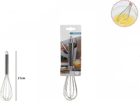 Frusta-21-Cm-Sbattitore-Sbatti-Uova-Montare-Dolce-Acciaio-Utensile-Cucina-66200