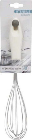 Frusta 28cm Con Manico In Plastica Bianca Utensile Da Cucina Pasticceria 66158 Casa, arredamento e bricolage > Cucina > Utensili Cucina Trade Shop italia - Napoli, Commerciovirtuoso.it