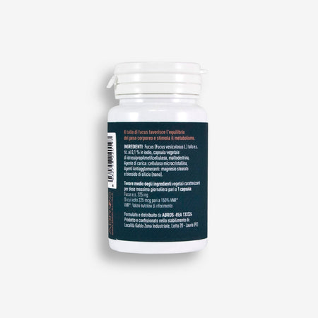 Fucus Tallo 50 Capsule Integratore Alga Stimolante del Metabolismo e Saziante Naturale per Dimagrire