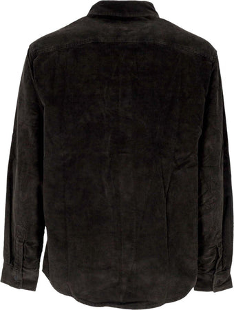 FUNKY-Camicia-Manica-Lunga-Uomo-Ultra-Corduroy-Shirt-Black-da-uomo