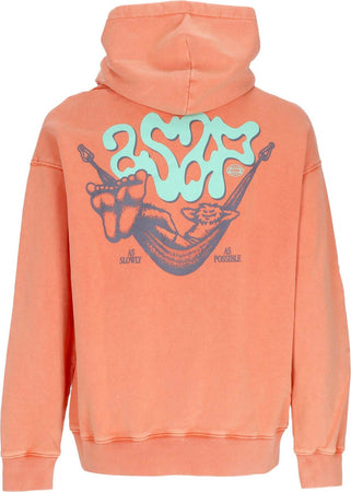 FUNKY-Felpa-Leggera-Cappuccio-Uomo-Asap-Hoodie-Washed-Coral-da-uomo