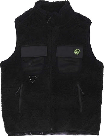 FUNKY-Smanicato-Uomo-Grog-Sherpa-Vest-Black-da-uomo