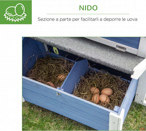 Gabbia-per-Galline-Ovaiole-con-Zona-Corsa-e-Vassoio-di-Nidificazione-Rimovibile,-Pollaio-da-Giardino-in-Legno-con-Tetto-Impermeabile,-180x91x79-cm-WD7D51-107WD7