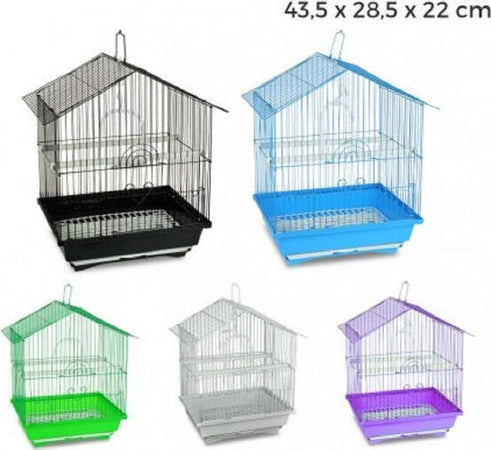Gabbia-Per-Uccelli-Di-Piccole-Dimensioni-Bird-43.5-X-28.5-X-22-Cm-Mangiatoie