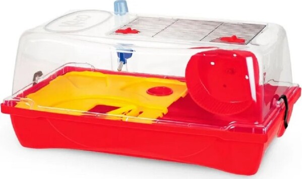 Gabbia-Roditori-Con-Doppia-Sicurezza-Abbeveratoio-Ruota-Gioco-58-X-22-X-31-Cm