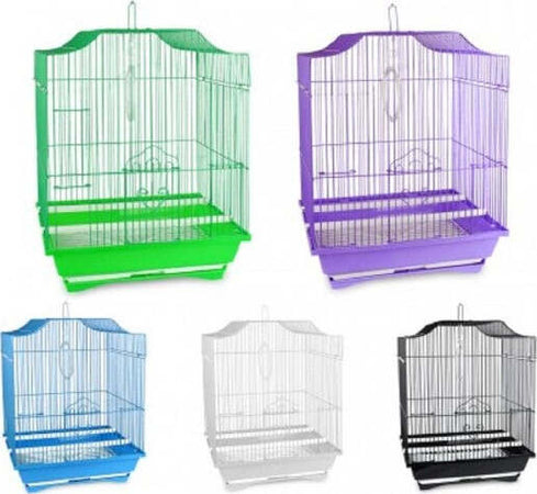 Gabbia-Uccelli-Di-Piccole-Dimensioni-Fly-43.5-X-28.5-X-22-Cm-Due-Mangiatoie
