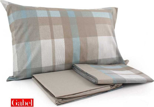 Gabel Completo Lenzuola Letto 1 Piazza E Mezza Scott 180x280 Cm Decorazione a Quadri Casa e cucina/Tessili per la casa/Biancheria da letto/Lenzuola e federe/Set di lenzuola e federe La Bottega del Risparmio - Bari, Commerciovirtuoso.it