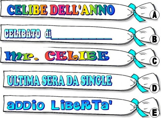 GAD-CEL3361 SESSO PER GIOCO UNA FASCIA ADDIO AL CELIBATO SCRITTE VARIE Salute e cura della persona/Erotismo e contraccezione/Sex toys/Gadget per addio al nubilato e al celibato Kondorama - Martinsicuro, Commerciovirtuoso.it
