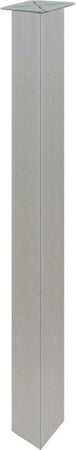 GAMBA-QUADRA-CON-PIASTRA-FISSA-L50X50MM-H710-GRIGIA