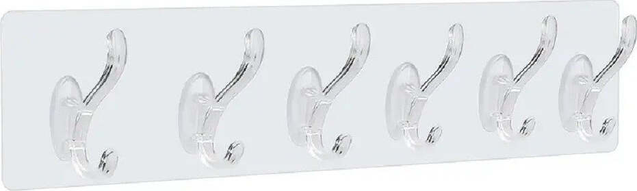 Gancio Appendiabiti Da Parete A 6 File Adesivi Trasparenti Appendere Accessori Casa e cucina/Arredamento/Ingresso/Appendiabiti a parete Trade Shop italia - Napoli, Commerciovirtuoso.it