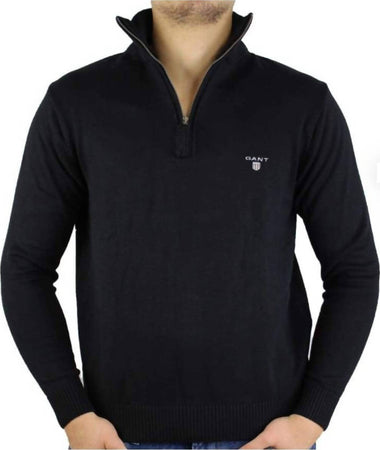 Gant Maglione Uomo Collo alto Zip Natural Cotton Regular Fit Tinta Unita Logo Maniche Lunghe Pullover Moda/Uomo/Abbigliamento/Maglioni e cardigan/Maglioni Euforia - Bronte, Commerciovirtuoso.it