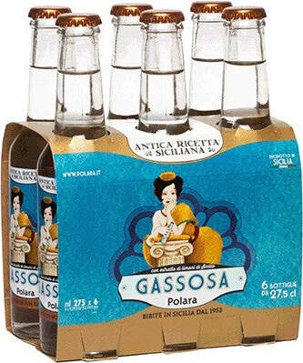 GASSOSA-|-6-X-275-ML-POLARA-|-ANTICA-RICETTA-SICILIANA-|
