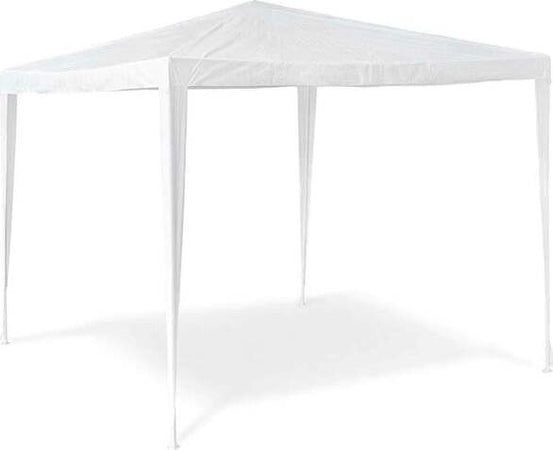 Gazebo-3x3mt-Tenda-Esterni-Arredo-Giardino-Tetto-Antipioggia-Idrorepellente-Bianco