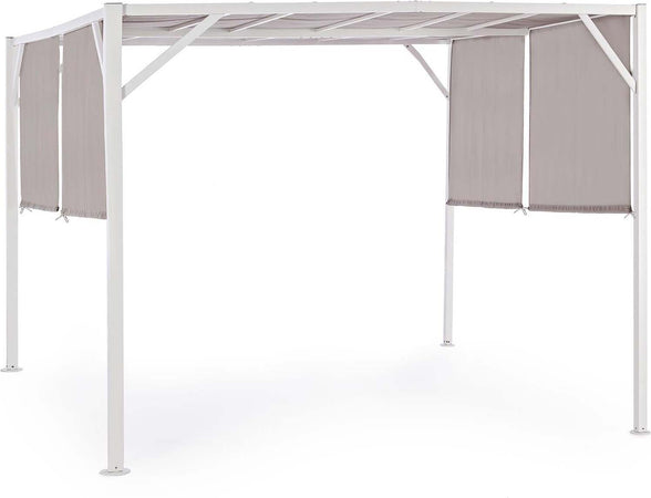 Gazebo moderno per giardino e veranda, pergolato scorrevole di design 3x3 mt Giardino e giardinaggio/Arredamento da giardino e accessori/Ombrelloni tende e tettucci parasole/Gazebo Decor Space - Altamura, Commerciovirtuoso.it
