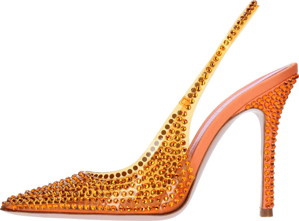 GEDEBE-Scarpe-con-Tacco-Arancio-da-donna