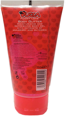 Gel Idratante E Rinfrescante Pucca Funny Love Body Glitter 150ml Effetto Glitter Estratto Gelso E Glicerina Antasya Milan