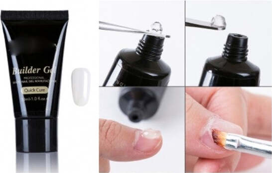 Gel-Uv-Led-Poly-30ml-Bianco-Camouflage-French-Costruttore-Resina-Unghie-Nail-Art