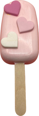 Gelato cremino finto da esposizione rosa con cuoricini colori misti Casa e cucina/Teglie da forno e accessori per pasticceria/Accessori e utensili per pasticceria/Utensili decorativi/Torte e dolci finti Led Mall Home - Napoli, Commerciovirtuoso.it