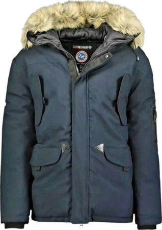 Geographical-Norway-Giubbotto-Uomo-Impermeabile-E-Antivento-Con-Cappuccio-Interno-In-Pile-E-Pelliccia-Rimovibile