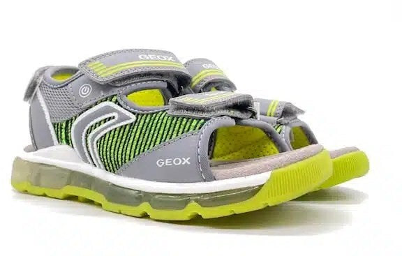 GEOX Sandali bambino J.S. ANDROID B.A grey/lime