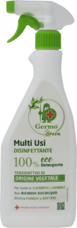 Germo Green Disinfettante Multiusi Con Tensioattivi Di Origine Vegetale Casa e cucina/Detergenti e prodotti per la pulizia/Detergenti per la casa/Detergenti multiuso Salute e Prevenzione - Barletta, Commerciovirtuoso.it