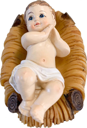 Gesù bambino con culla statua bambinello per presepe in poliresina Casa e cucina/Decorazioni per interni/Addobbi e decorazioni per ricorrenze/Decorazioni natalizie/Presepi/Statuine e fondali per il presepe MagiediNatale.it - Altamura, Commerciovirtuoso.it
