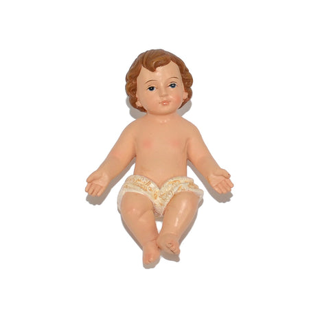 Gesù bambino senza culla bambinello per presepe h 15 cm