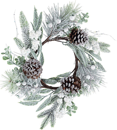 Ghirlanda di natale corona innevata Johann con bacche pigne decorazione natalizia Ø 35 cm Casa e cucina/Decorazioni per interni/Addobbi e decorazioni per ricorrenze/Decorazioni natalizie/Orpelli e festoni MagiediNatale.it - Altamura, Commerciovirtuoso.it