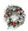 Ghirlanda tonda natalizia innevata dietro porta decorazione natalizia Ø 30 cm Casa e cucina/Decorazioni per interni/Addobbi e decorazioni per ricorrenze/Decorazioni natalizie/Orpelli e festoni MagiediNatale.it - Altamura, Commerciovirtuoso.it