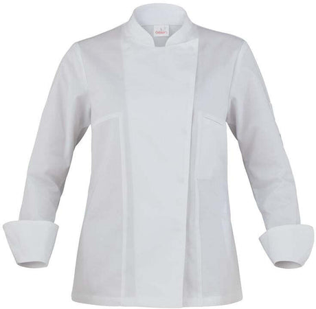 Giacca Agata Bianco Giacca Cuoca con Rete Traspirante Elasticizzata