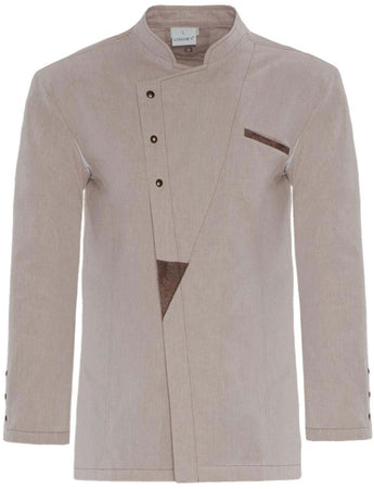 Giacca Cuoco Grosseto Beige 100% Cotone Glamour Giacca Gastronomia