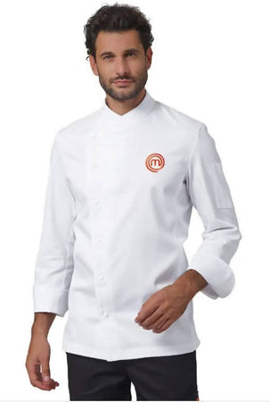 Giacca Cuoco Masterchef Originale Siggi Con Nome Ricamato Idea Regalo Giacca Cuoco 100% Cotone 190 Grammi Con Bottoni Automatici