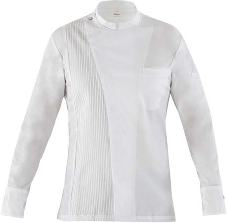 Giacca Unique Cesare Bianco Giacca Cuoco Tencel Elastcizzata