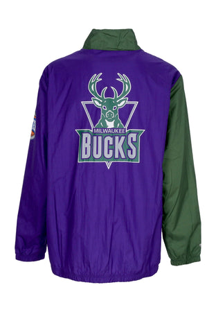 MITCHELL & NESS Giacca a Vento Uomo Nba Arched Retro Lined Windbreaker Milbuc Multi/white da uomo