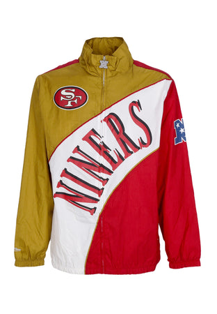 MITCHELL & NESS Giacca a Vento Uomo Nfl Arched Retro Lined Windbreaker Saf49e Multi/white da uomo