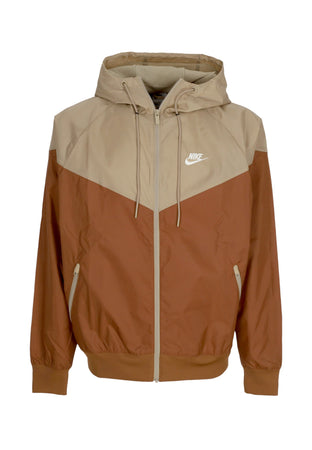 Nike Giacca a Vento Uomo Sportswear Woven Lined Windrunner Hooded Jacket Lt British Tan/khaki/sail da uomo