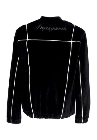 PROPAGANDA Giacca Tuta Uomo Pes Potosi Manno Velour Jacket X Fila Black da uomo