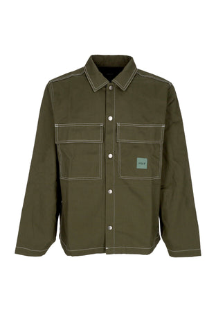 HUF Giacca Workwear Uomo Mason Shacket Hunter Green da uomo
