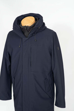 Giaccone uomo con cappuccio - People of Shibuya - colore blu