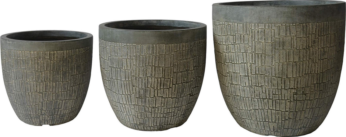 GIADA---set-di-vasi-in-fibra-sintetica-Marrone-Milani-Home
