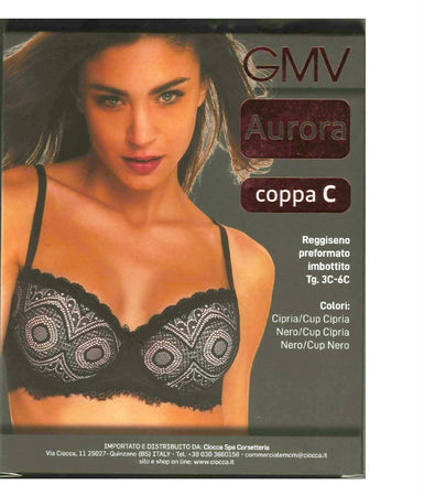 Gianmarco Venturi Reggiseno Aurora Gmv Coppa C Nero Effetto Pizzo Nero Art. G8489a Moda/Donna/Abbigliamento/Abbigliamento da notte lingerie e intimo/Lingerie & Intimo/Reggiseni/Reggiseni basic L’Orchidea - Siderno, Commerciovirtuoso.it