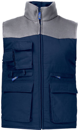 Gilet Da Lavoro Multitasche Imbottito Projob® Giacca Con Tasche E Cerniere Tecnica per Meccanico Magazzino Cantiere Pescatore Faidate Gommista