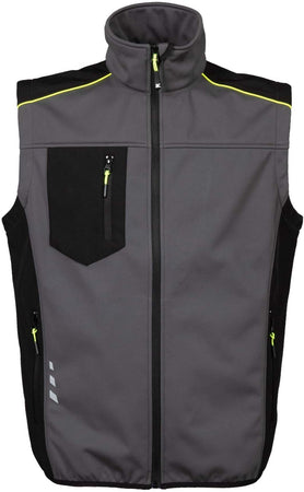 Gilet Softshell Pinzolo Grigio Gile Elasticizzato Meccanico Elettricista Impermeabile