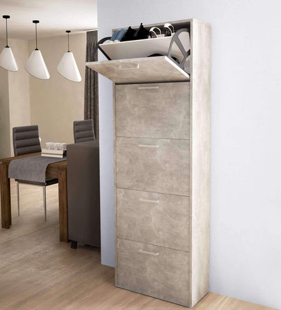 GINKO---scarpiera-5-ante-a-ribalta-Cemento-Chiaro-Milani-Home